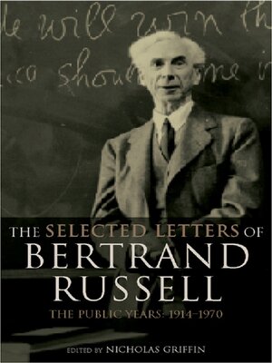 cover image of The Selected Letters of Bertrand Russell, Volume 2